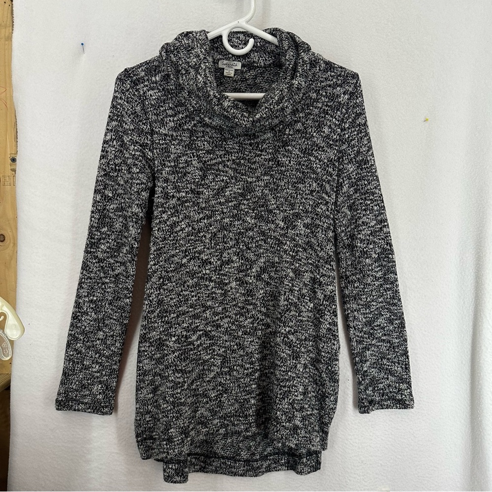 Splendid Knit Turtleneck Sweater Womens XS Grey